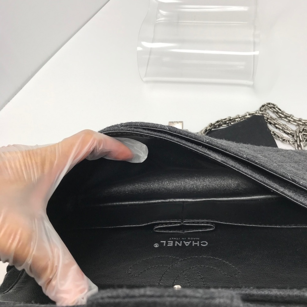 Chanel 2.55 Reissue Mademoiselle Grey Jersey - Picture 9 of 16